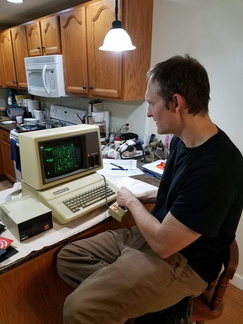 I play the Apple ][ version of PAC-MAN